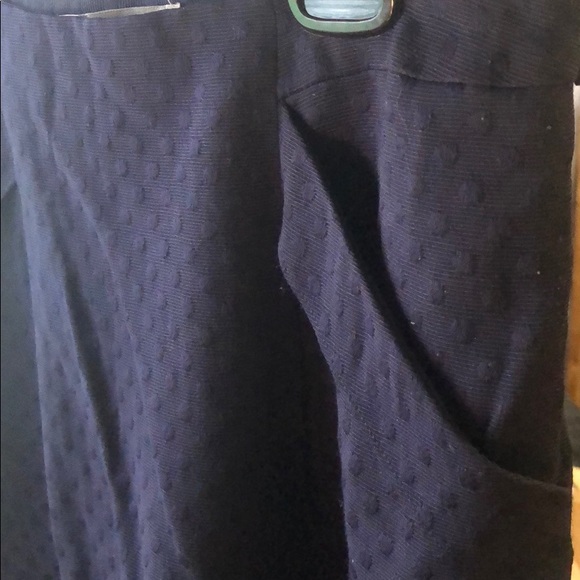 Navy Pleated Skirt - Picture 2 of 4